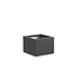 Plantenbak met wielen polyester 80x80x60 cm RAL7021
