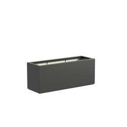 Plantenbak met  wielen polyester 150x50x60 cm