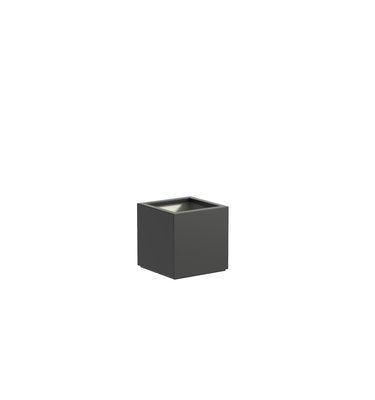 Plantenbak met wielen polyester 50x50x50 cm RAL9016