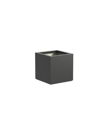 Plantenbak met wielen polyester 70x70x70 cm RAL7016