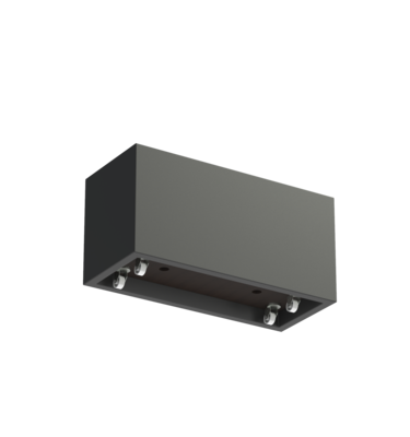 Plantenbak met  wielen polyester 120x50x60 cm RAL7016