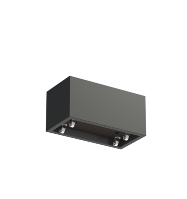 Plantenbak met wielen polyester 100x50x50 cm RAL9005