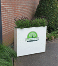 Plantenbak met logo
