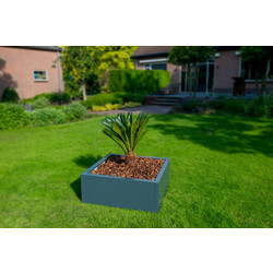 Stalen plantenbak 100x100x40 cm Antracietgrijs