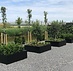 Stalen plantenbak 120x120x60 cm Antraciet