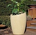 Betonnen bloembak rond "Ares" L (66x66x90 cm) Off-White
