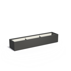 Plantenbak polyester 230x50x40 cm   RAL9016