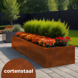 Maatwerk cortenstalen plantenbak bestellen