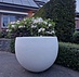 Betonnen bloembak rond "Diana" XL (90x68 cm) White