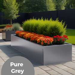 Maatwerk stalen plantenbak Pure Gray