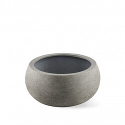 Plantenbak Fiberglas Ø 55xH25 cm Natural Concrete