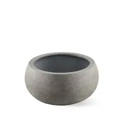 Plantenbak Fiberglas Ø 114xH54 cm Natural Concrete