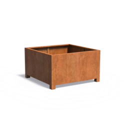 Plantenbak-poten Cortenstaal 140x140x80 cm