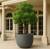 Plantenbak Fiberclay rond "Verona" 100x100x80 cm Antraciet