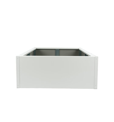 Stalen plantenbak 140x140x40 cm Zwartgrijs