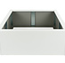 Stalen plantenbak 140x140x40 cm Zwartgrijs