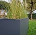 Rechthoekige plantenbak op maat van aluminium  Flessengroen