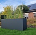 Rechthoekige plantenbak op maat van aluminium  Muisgrijs