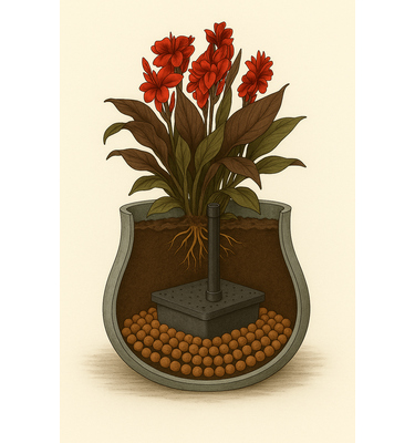 WaterUps waterreservoir plantenbak 40x40x13 cm