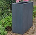 Plantenbak Fiberclay rechthoek "Ivara" 58x23x58 cm Antraciet