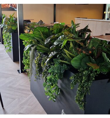 Plantenbak met wielen (maatwerk aluminium polyethyleen)