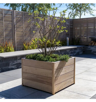 Maatwerk houten plantenbakken