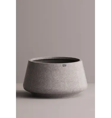 Betonnen bloembak rond "Atlas" XXL  (103x56 cm) Grey