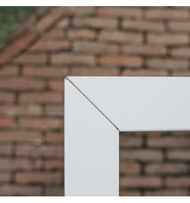 Aluminium polyethyleen plantenbak 120x120x40 cm Zwartgrijs