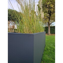 Aluminium plantenbak 120x120x40 cm Antraciet