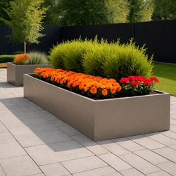 Maatwerk stalen plantenbak Beigegrijs