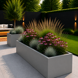 Maatwerk stalen plantenbak Pure Gray