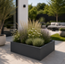 Stalen plantenbak 100x100x40 cm Antracietgrijs