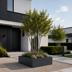 Stalen plantenbak 120x120x40 cm Antraciet