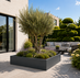 Stalen plantenbak 160x160x40 cm Antraciet