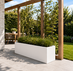 Stalen plantenbak 150x50x50 cm Wit