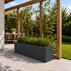 Stalen plantenbak 150x50x50 cm Antraciet