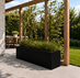 Stalen plantenbak 150x50x50 cm Zwart