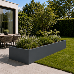 Stalen plantenbak 200x100x40 cm Antraciet