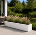 Stalen plantenbak 200x50x50 cm Wit
