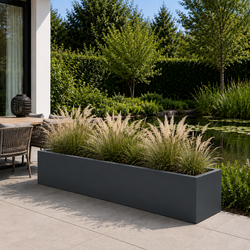 Stalen plantenbak 200x50x50 cm Antraciet