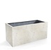 Plantenbak rechthoek "Grigio"  90x40x40 cm  Antique White