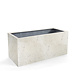 Rechthoekige plantenbak buiten 90x40x40 cm - Wit (Grigio Box)