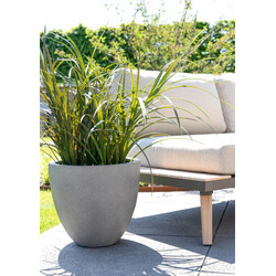 Grigio Egg Pot 60 - Natural Concrete