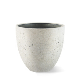 Grigio Egg Pot 50 - Antique White