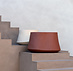 Organische vorm plantenbak buiten 110x67 cm - Rood (Rondello Pot)