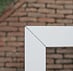 Aluminium polyethyleen plantenbak 100x100x40 cm  Wit