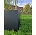 Aluminium polyethyleen plantenbak 100x100x40 cm  Zwart RAL 9005
