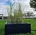 Aluminium polyethyleen plantenbak 100x100x40 cm  Zwart RAL 9005