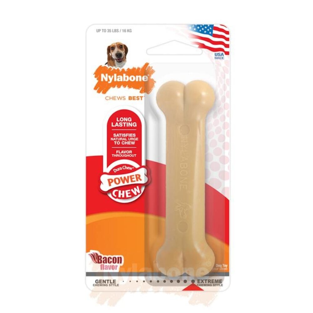 Nylabone Power Chew Bacon Kluif maat M Nylabone Power Chew Bacon Kluif maat M