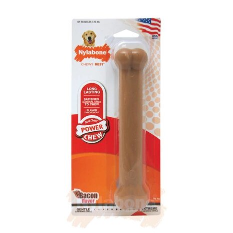 Nylabone Power Chew Bacon Kluif maat L Nylabone Power Chew Bacon Kluif maat L